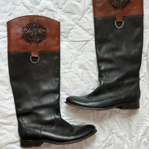 Frye Melissa Two tone boots